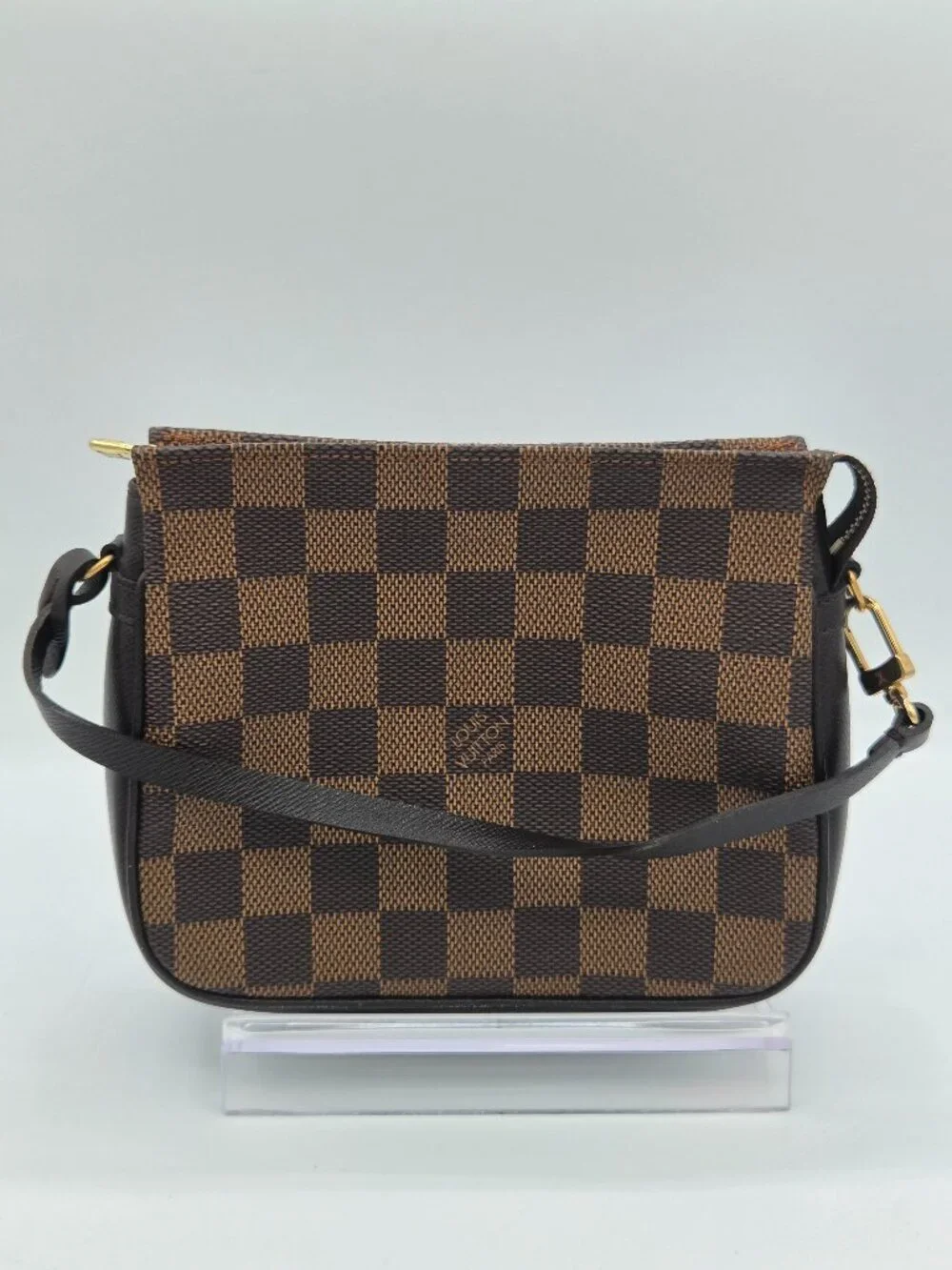 Louis Vuitton Damier Ebene Trousse Make Up Bag Pochette | Vintage | 1998